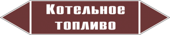 Маркировка трубопровода "котельное топливо" (пленка, 716х148 мм) - Маркировка трубопроводов - Маркировки трубопроводов "ЖИДКОСТЬ" - Магазин охраны труда и техники безопасности stroiplakat.ru