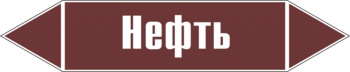 Маркировка трубопровода "нефть" (пленка, 126х26 мм) - Маркировка трубопроводов - Маркировки трубопроводов "ЖИДКОСТЬ" - Магазин охраны труда и техники безопасности stroiplakat.ru